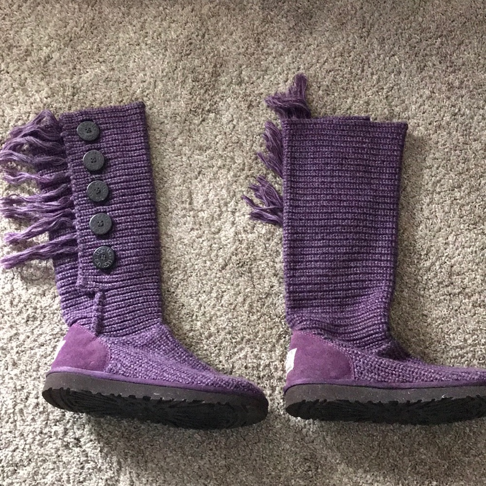 EUC UGG cardi tall boots, size 7